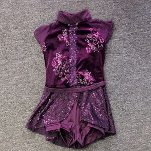 Weissman Purple and Cream Dance Costume